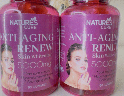 Natures' Cure Anti Aging Renew Skin Whitening Gummies 5000MG