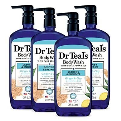 Dr Teal's Detoxify & Energize Body Wash with Ginger & Clay 710ml